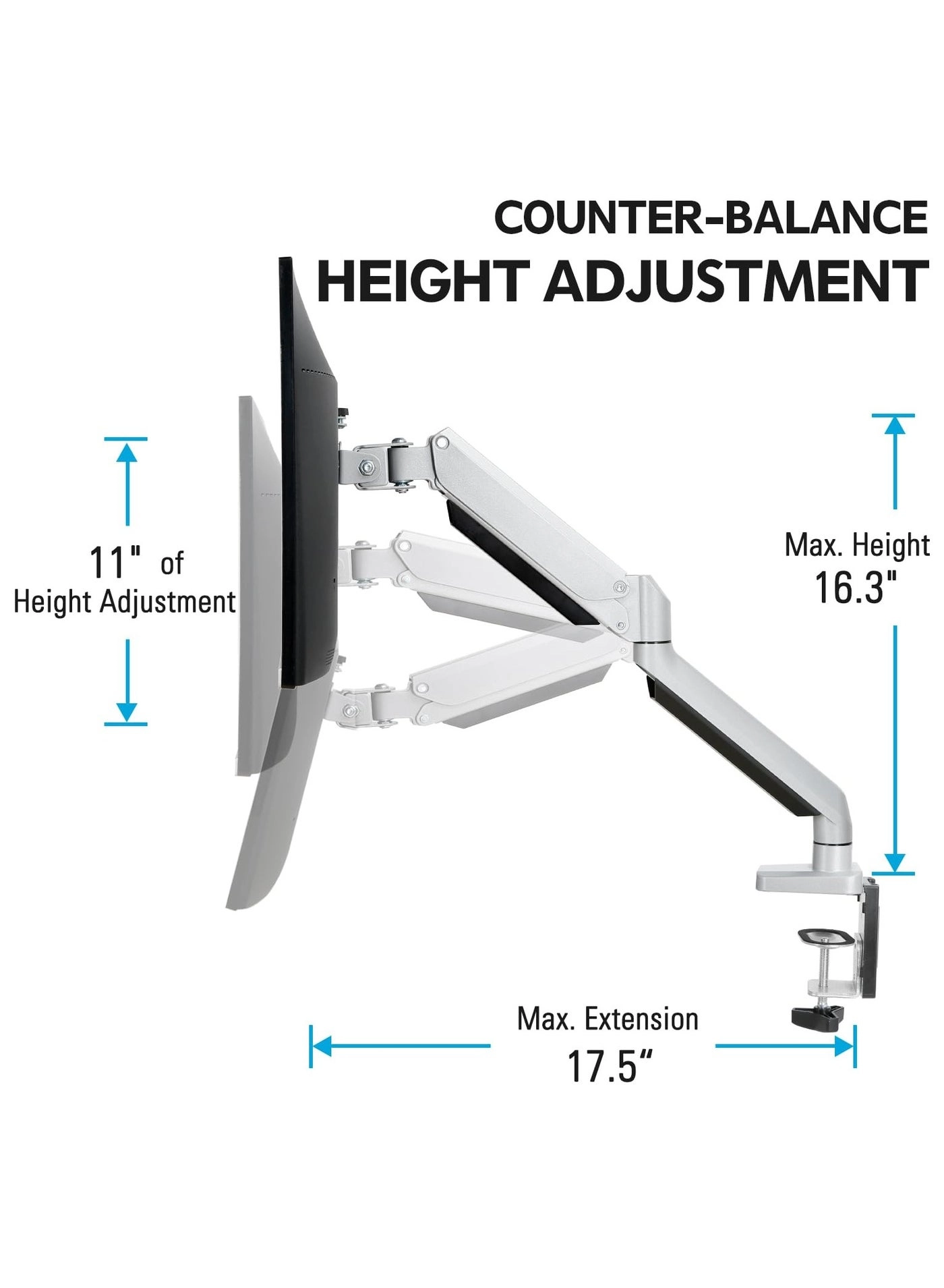 Single Monitor Desk Mount - 1 32 Inch