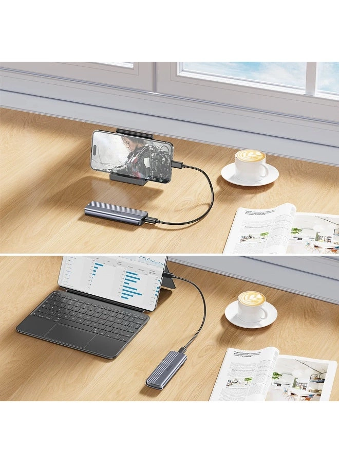 M.2 PCIe NVMe SSD Enclosure - 10Gbps USB-C M.2 NVMe M-Key 2230/2242/2260/2280