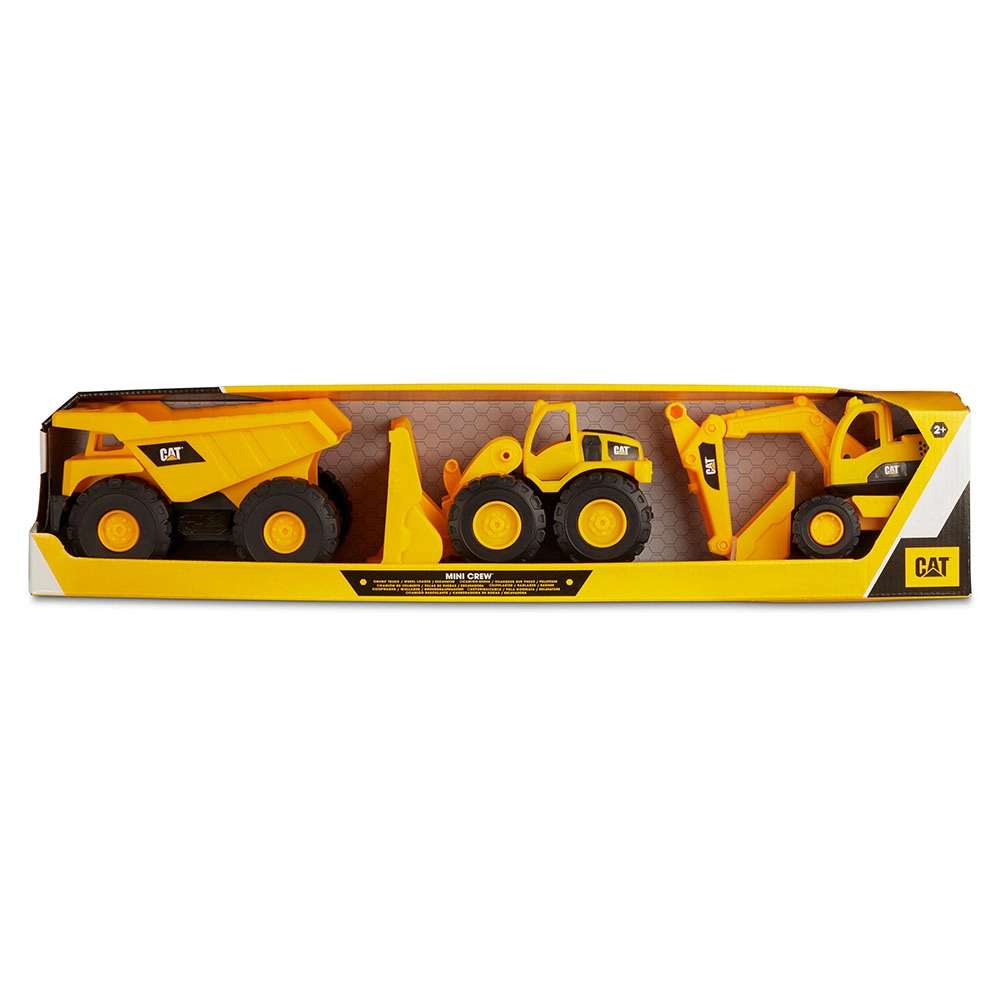 Dump Truck - 7" 3 pcs + Wheel Loader + Excavator