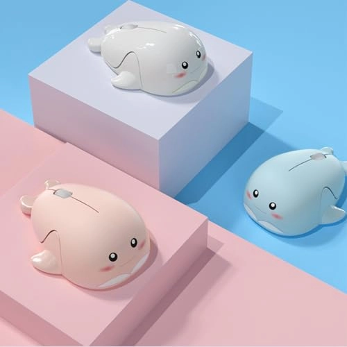 Cute Dolphin Shape Mouse - Wireless