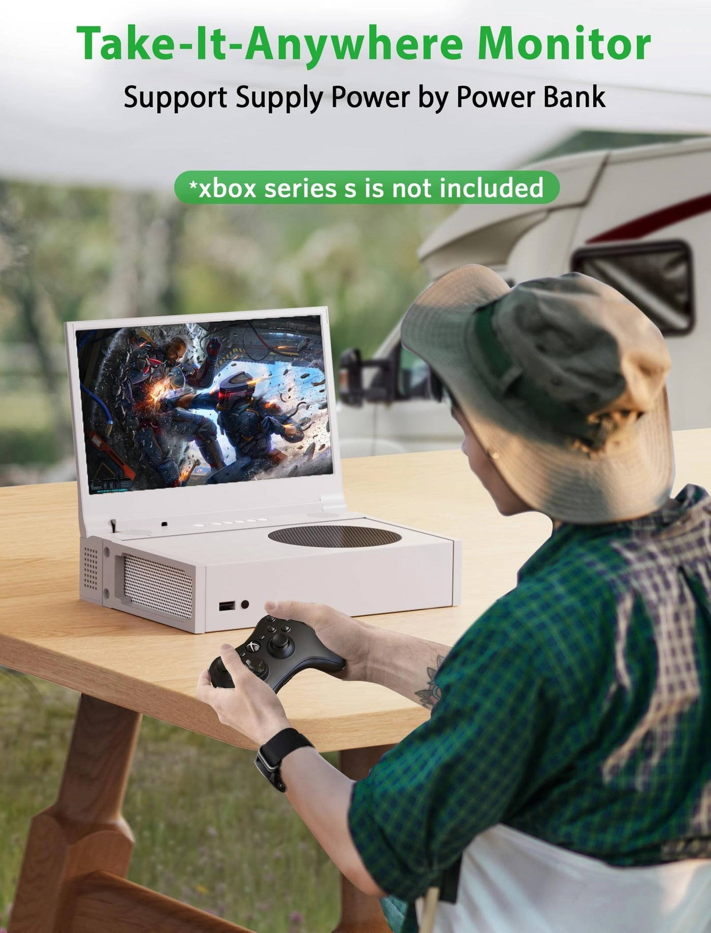 Portable Gaming Monitor - 3840 x 2160 pixels 14 inch