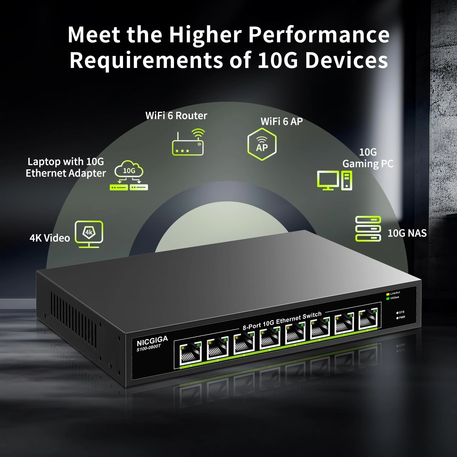 S100-0800T 8-ports