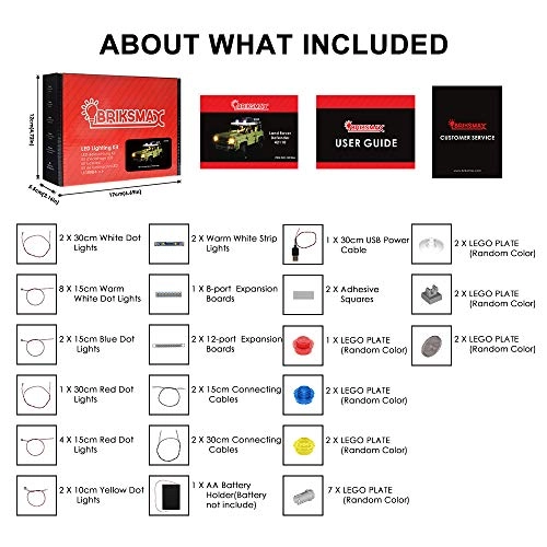 Led Lighting Kit For Land Rover Defender - for LEGO Land Rover Defender 42110