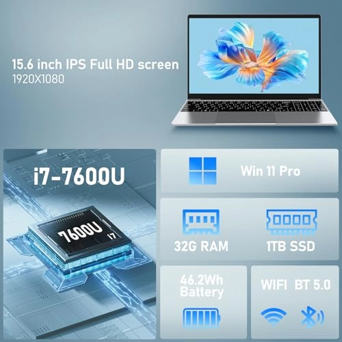 NYBOOK i7-7600U - 15.6'' Core i7-7600U 32GB DDR4 1TB SSD