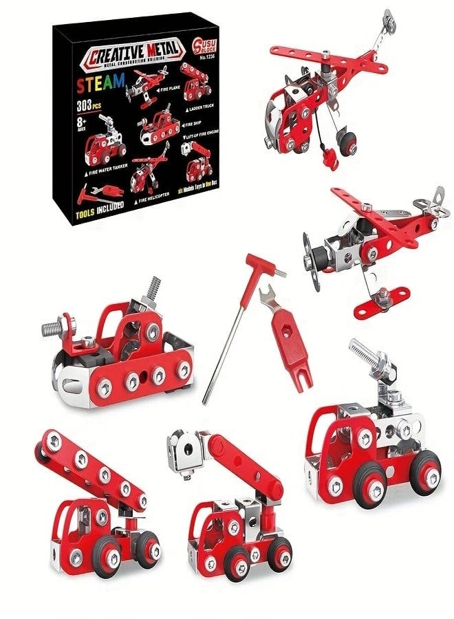 Chocozone 6 in 1 Metal Blocks - 303pcs