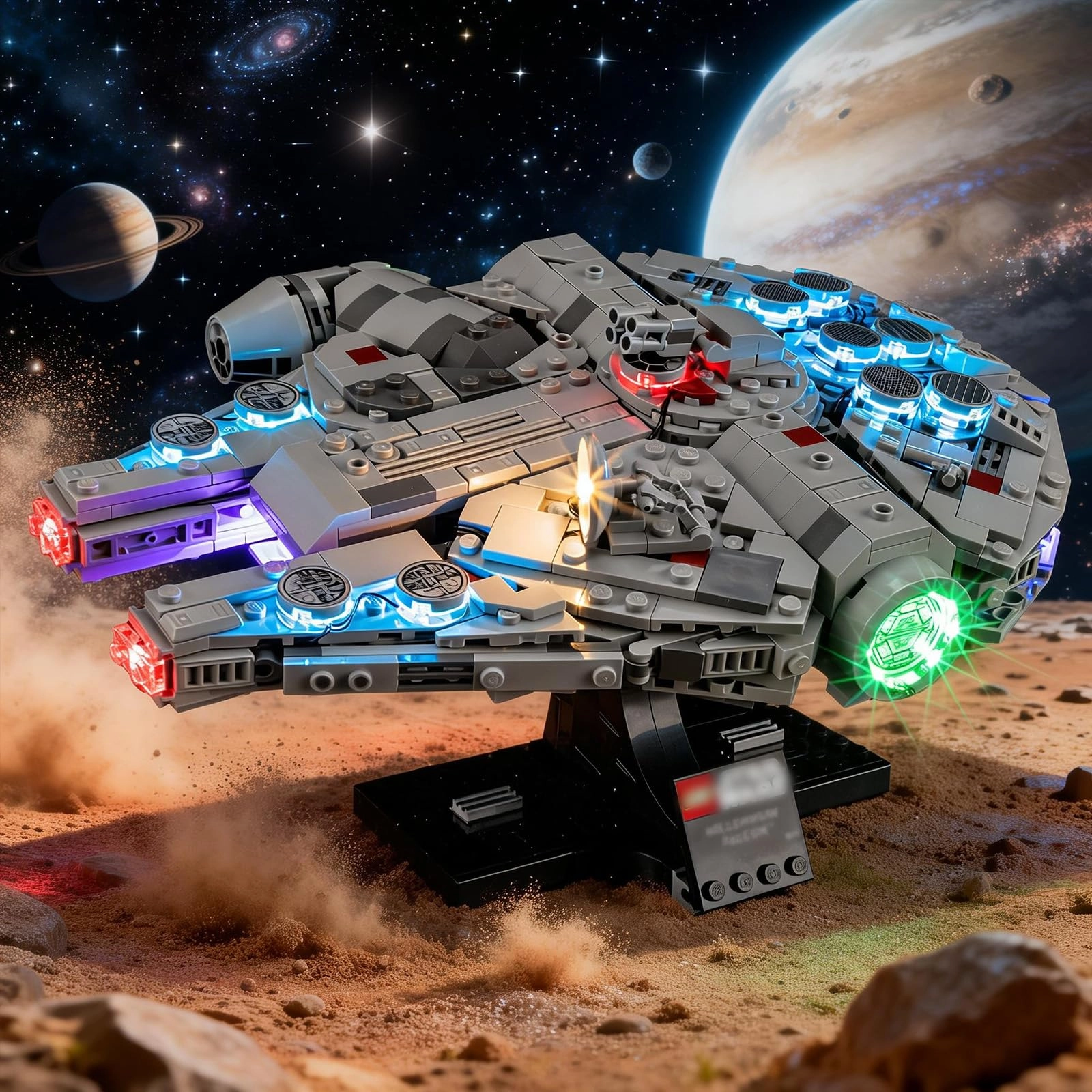 Vaodest LED Light for Lego 75375 Millennium Falcon Set