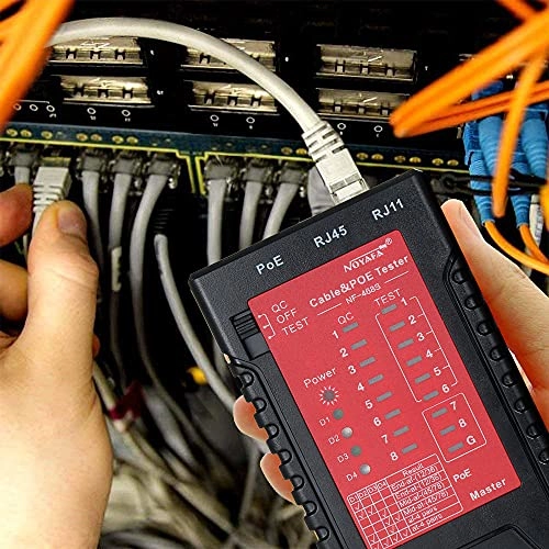 Network Cable & PoE Tester - RJ45 RJ11 RJ12 PoE