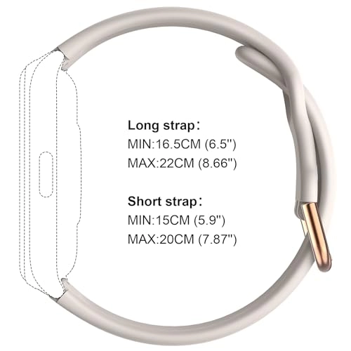Watch Band for D26 Smart Watch 16mm - Silicone Starlight