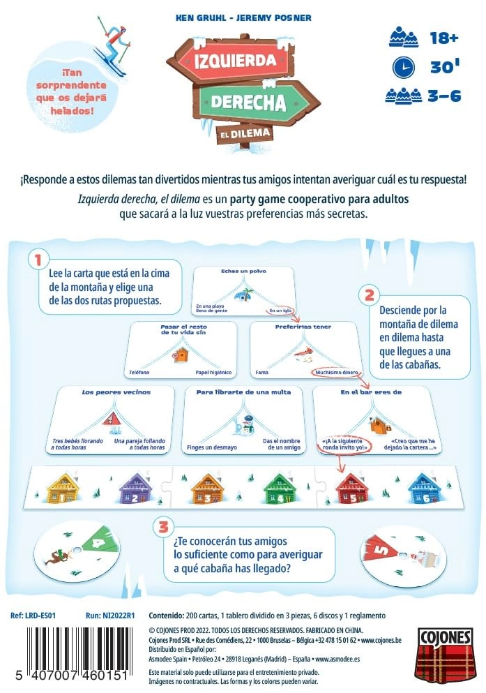 Left Right, The Dilemma - Spanish 18+ 200 cards