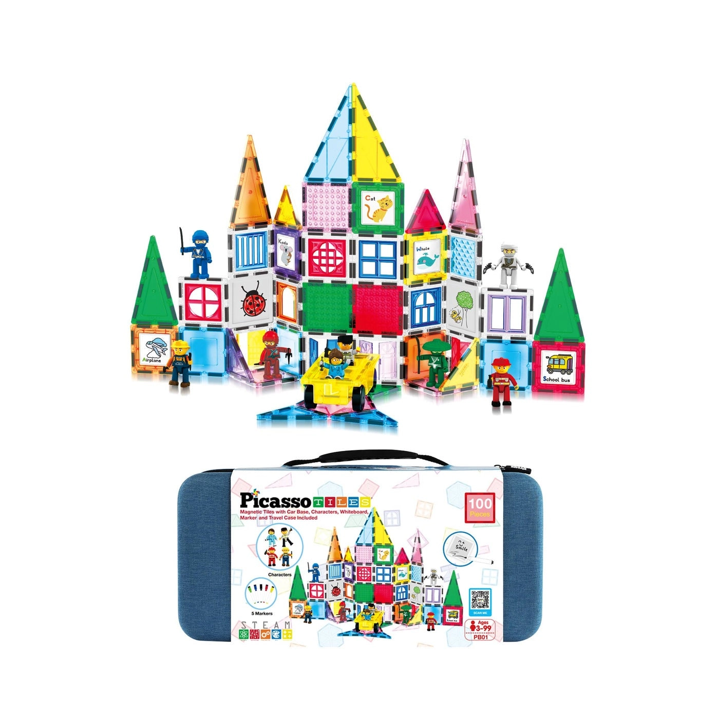 Magnetic Building Blocks - 100pcs