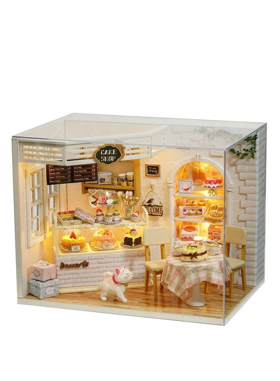 DIY Dollhouse Miniature - with Furniture Music Movement