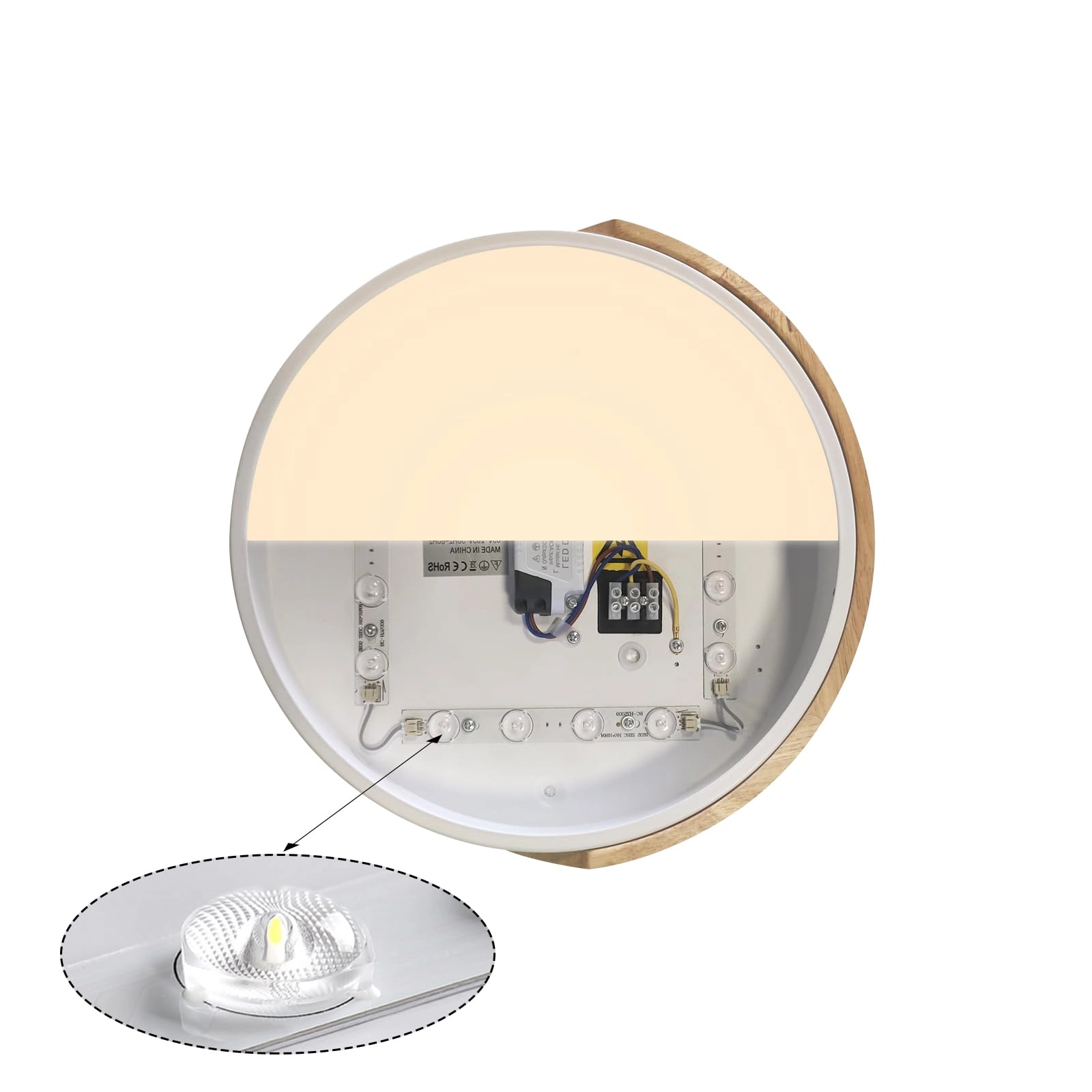 Flush Ceiling Light - 6000K 4000K 3000K Dimmable