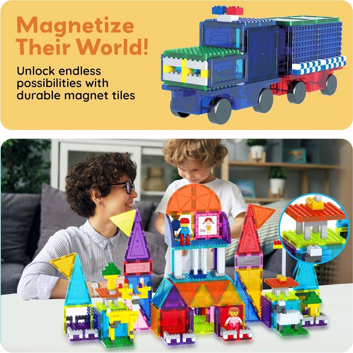 Magnetic Blocks - 12 pcs