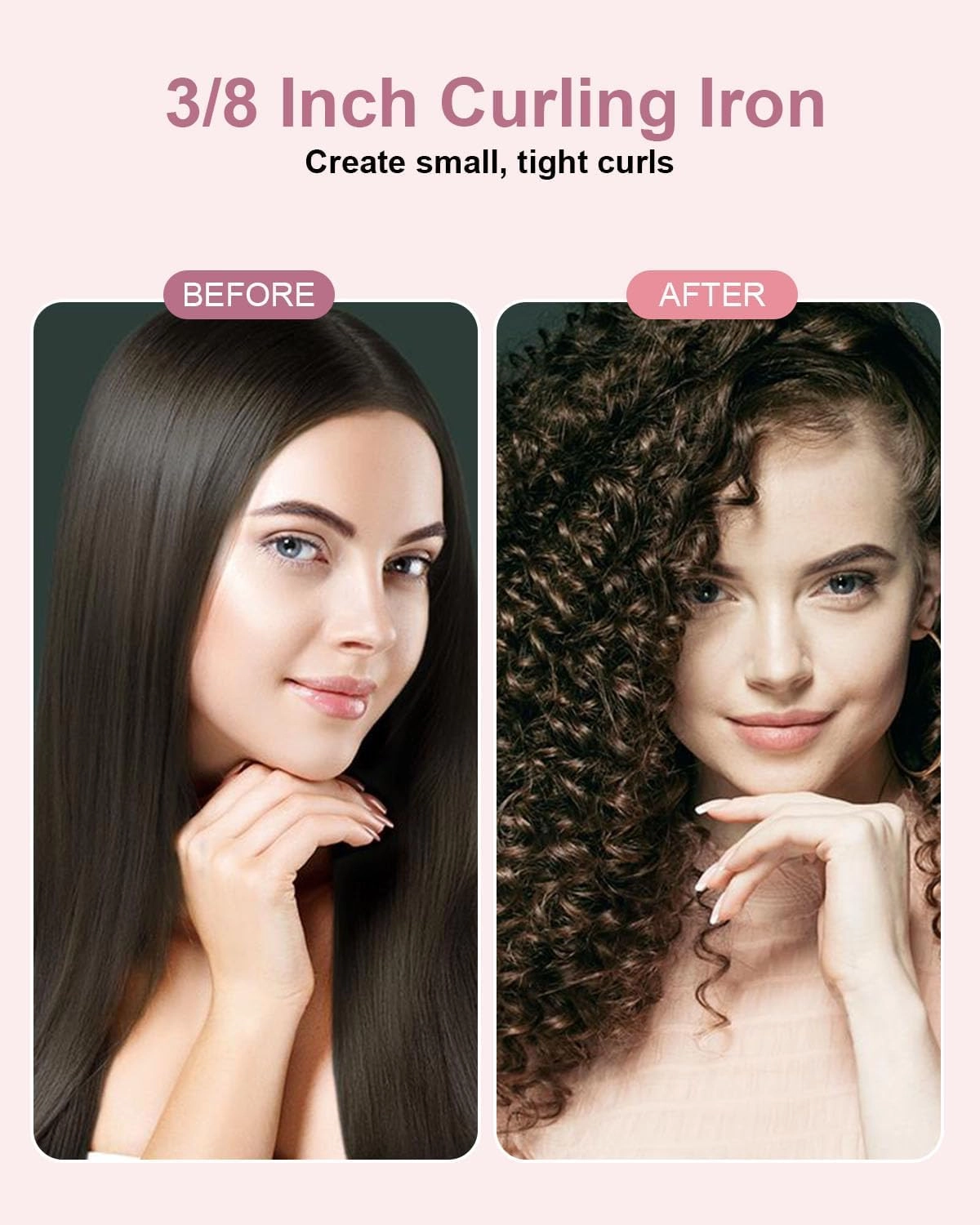 Curling Iron Wand - 0.35" & 1"