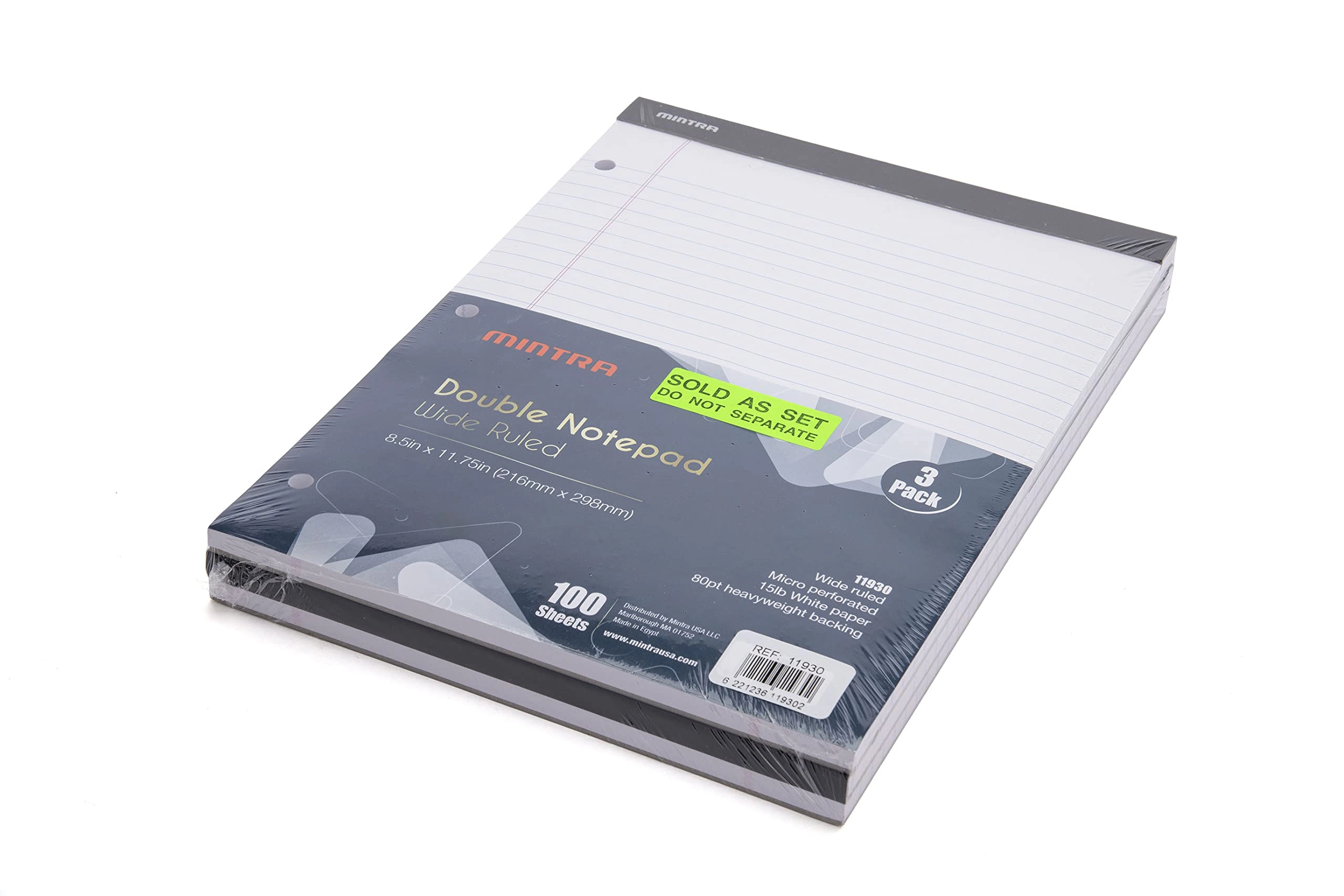 Canary Legal Pads 8.5"x11" Softcover - Lined 50 Pages