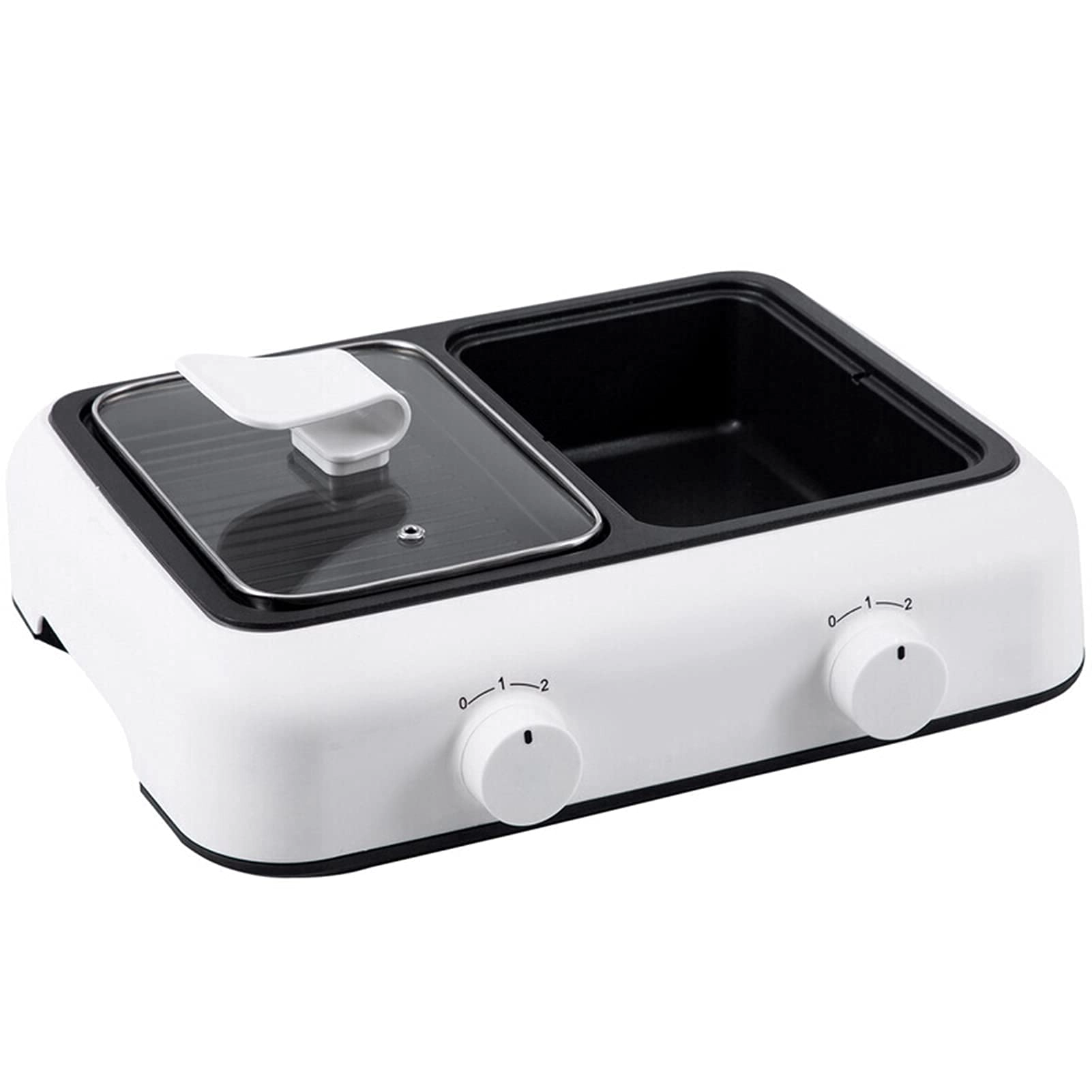 2-tier electric grill pan - 1200 W 5-7 peoples