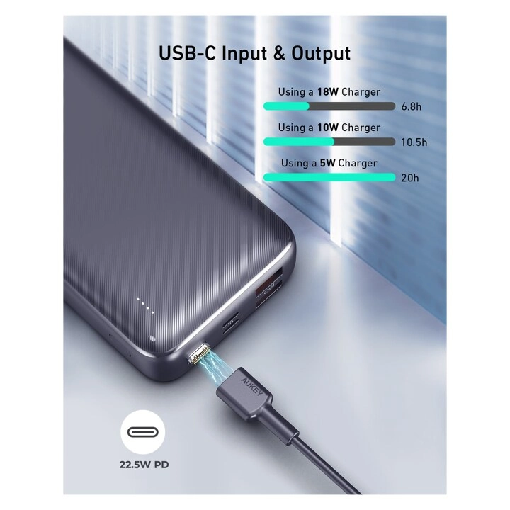 PB-N74S-BK - 20000 mAh 22.5 Watt 2 1