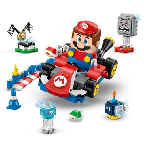 Super Mario LEGO Interactive Mario & Standard Kart (72043) - 3 Figures Toy Race Course