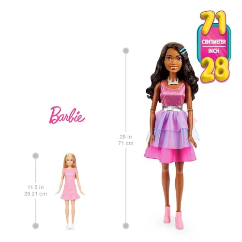 Barbie Fashionistas - 71 cm Iridescent Pink Dress Ages 3+