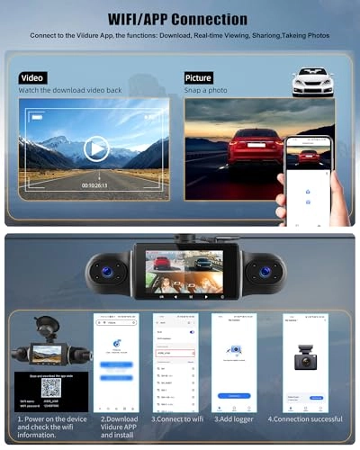 4-Channel Dash Cam - 1080P 30FPS