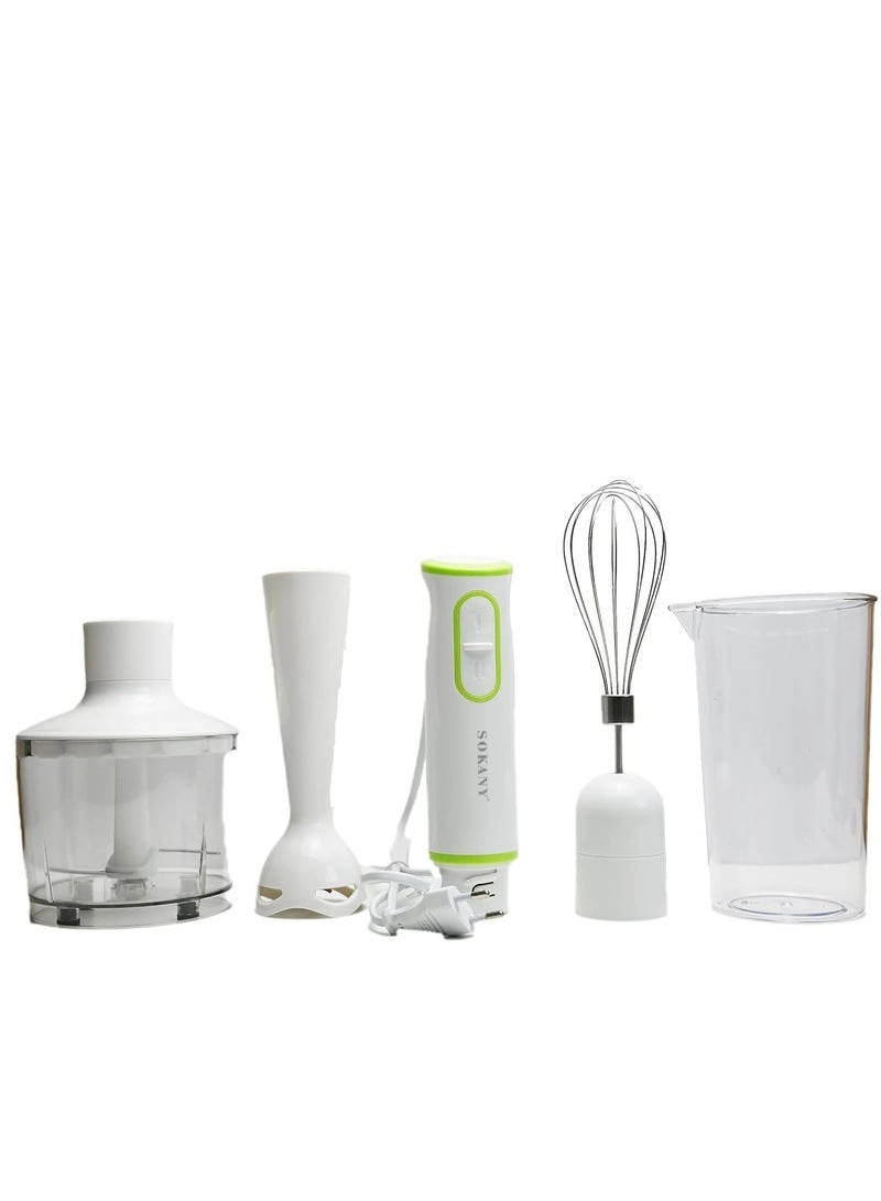 4-in-1 Hand Blender/Mixer Grinder - Versatile Juicer and Smoothie Blender for Home, Office, and Camping
