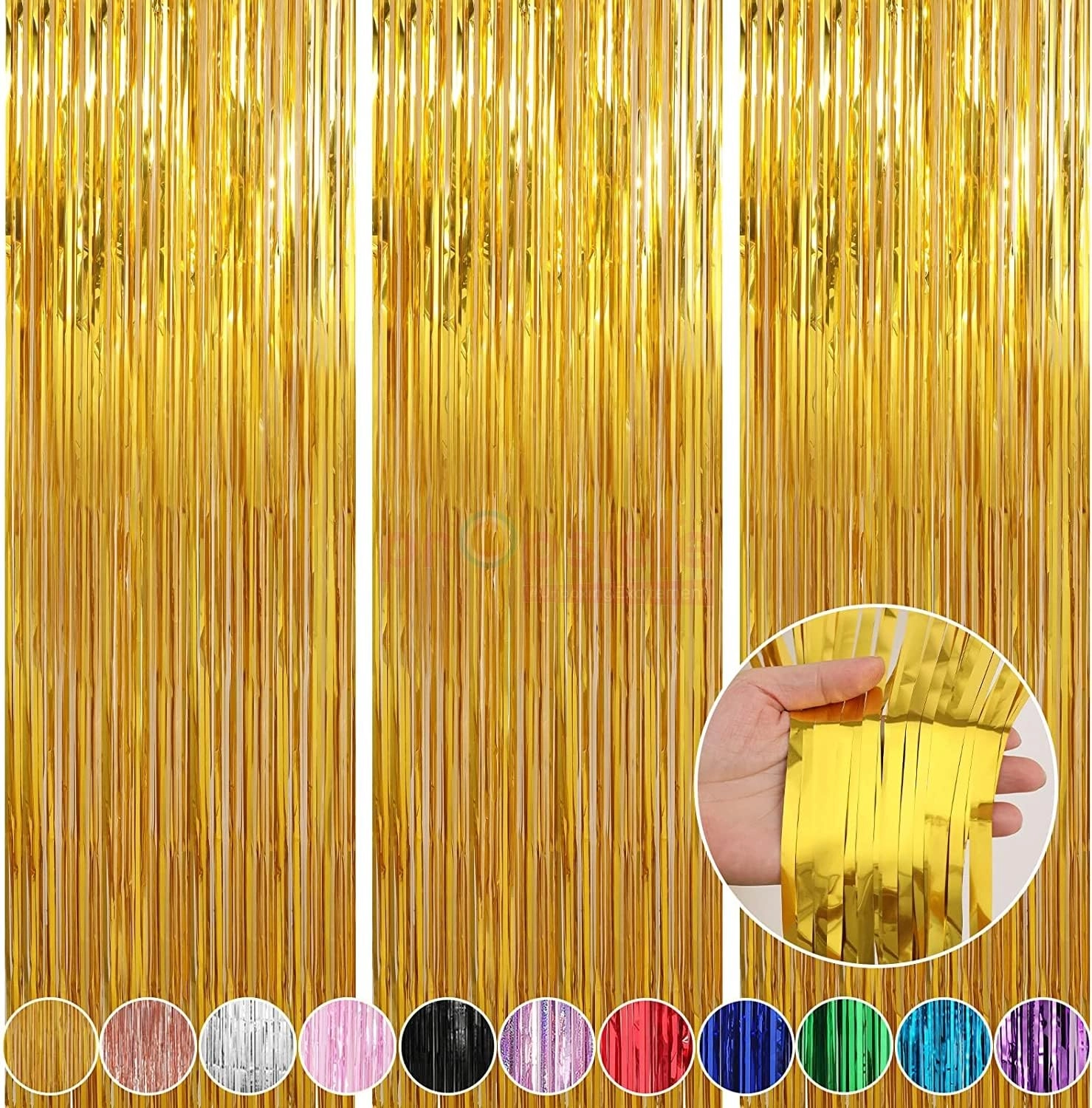 Propsicle, Propsicle.in, B-52, JK Plaza, Old Palam Road,Dwarka 110075, Contact Number: 8595957749 Foil Fringe Curtain - Pack of 3 Birthday