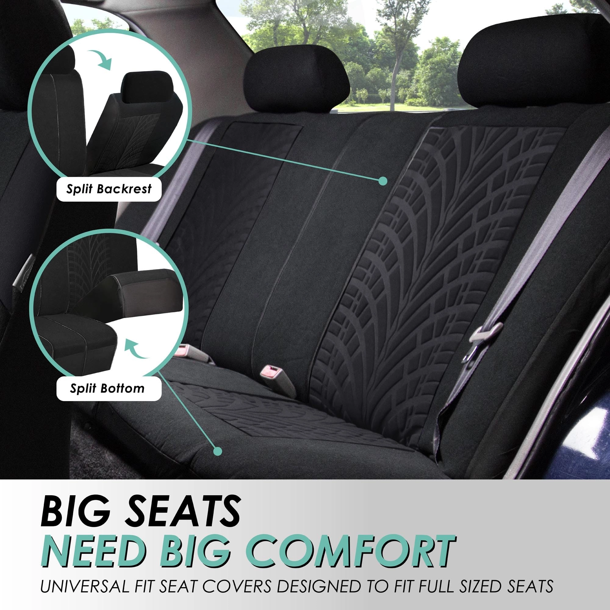 Rear Set Travel Master - Universal Fit Split Bench