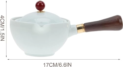 Enameled Teakettle - Sky-blue Ceramic 17.00 X 11.00 X 4.00 cm