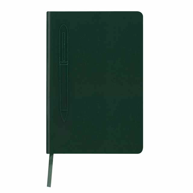 Soft Touch Hardcover Notebook and Pen Set A5 Hardcover - Lined 80 Sheets