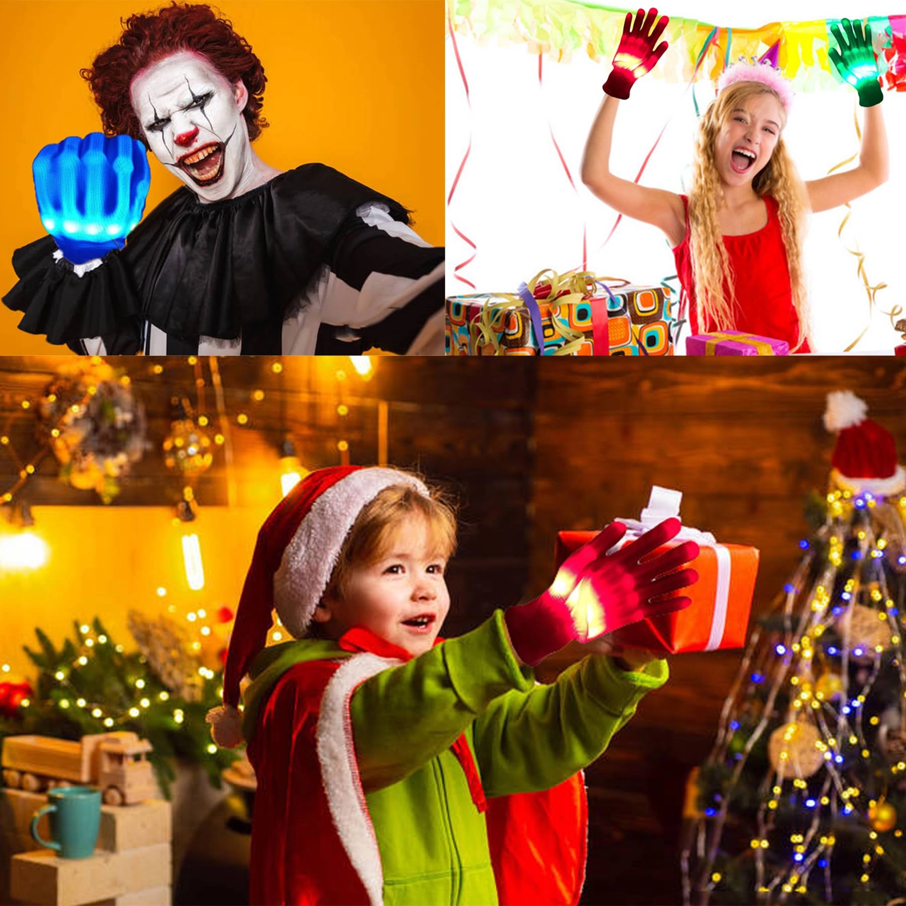 LED Gloves - 8-13 years
