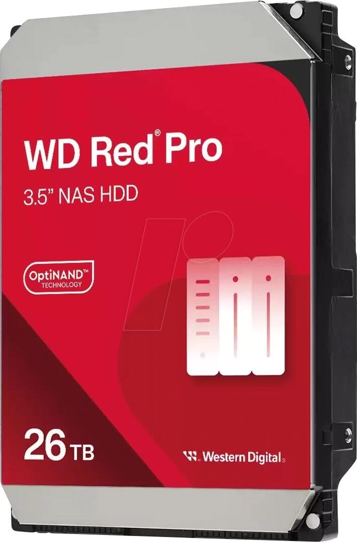 WD Red Pro 3.5" 7200rpm 512MB SATA 6Gb/s (WD260KFGX-SPCNGN0) - 26TB