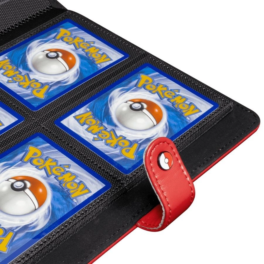 Pokemon Premium 4-Pocket Snap Binder - Red 160 cards