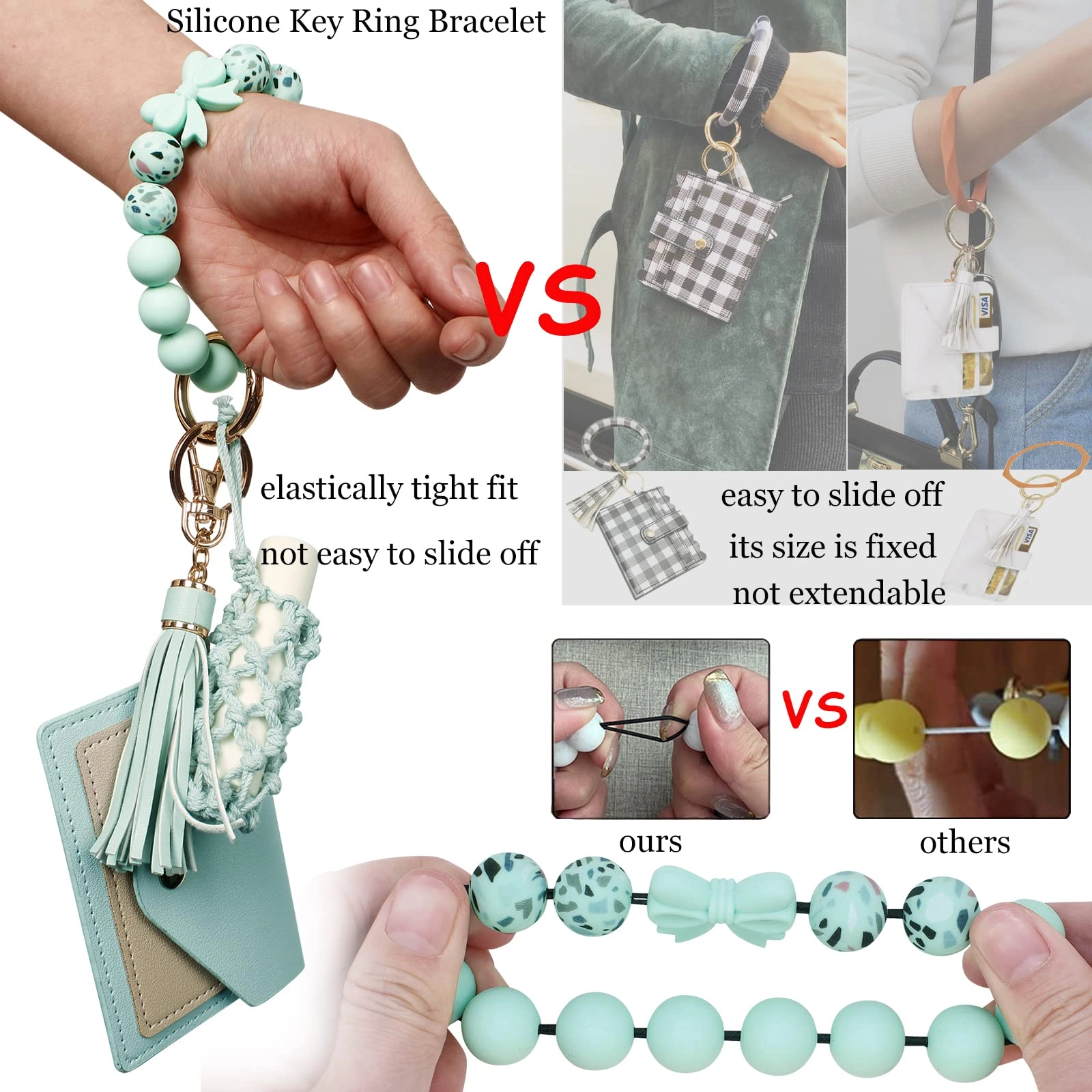 Silicone Key Ring Bracelet - Car