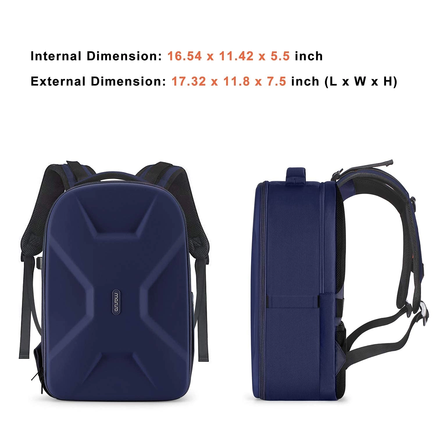 Mocamhsbg - 7.5"D x 11.8"W x 7.5"H Compatible with Canon/Nikon/Sony Hard Shell