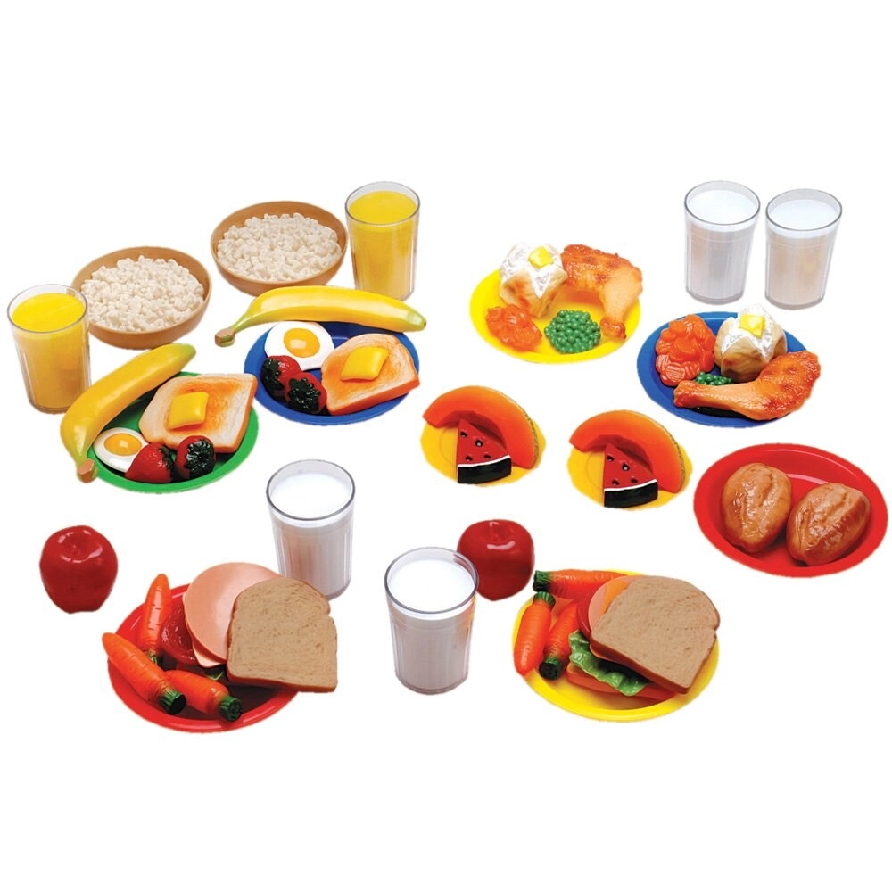 Constructive Playthings Healthy Foods Play Food - 52 pcs