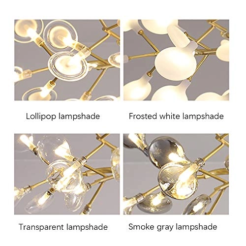 G4 Metal Sputnik Chandelier - 54 head Golden