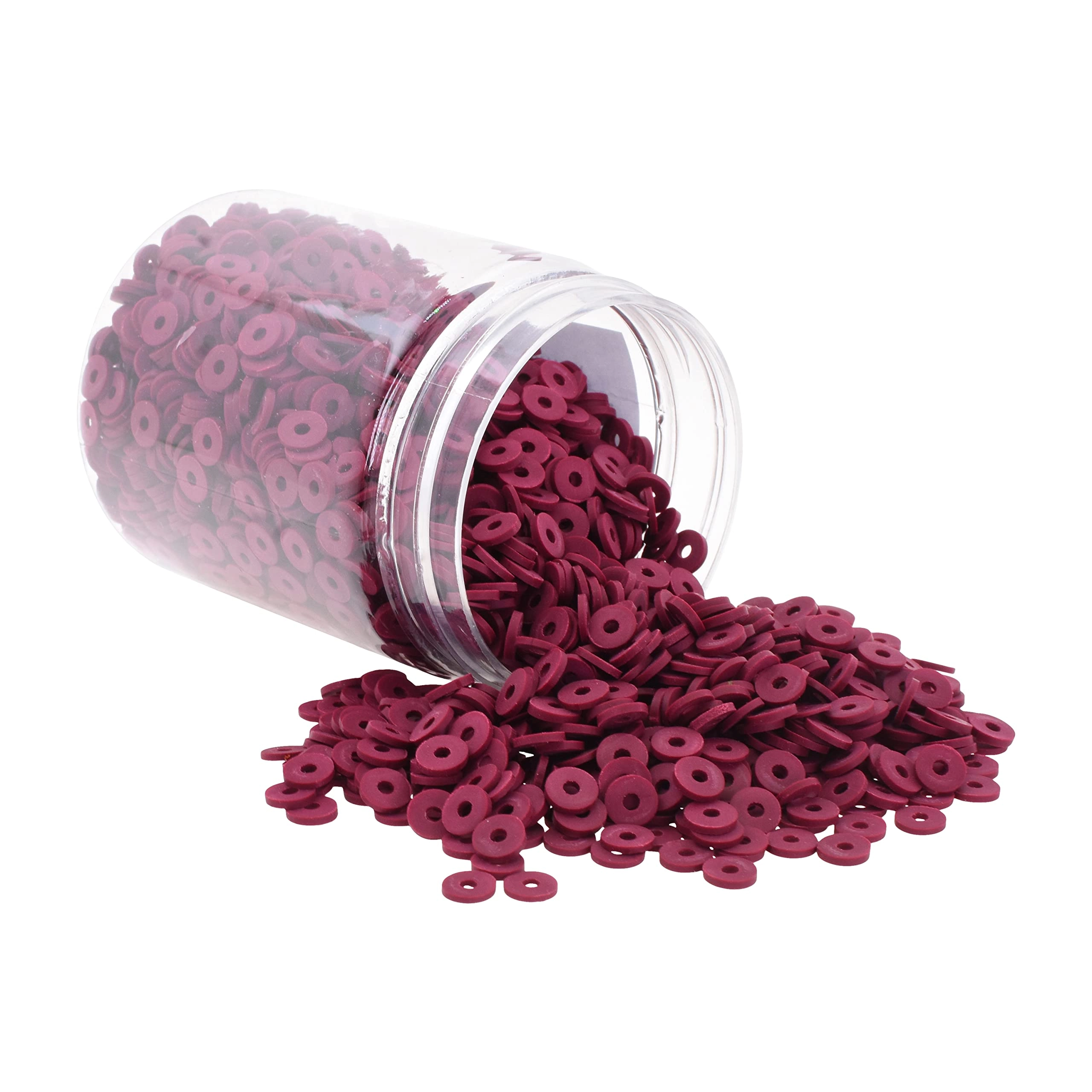 Mandala Crafts Heishi Beads - 6mm Maroon 3000