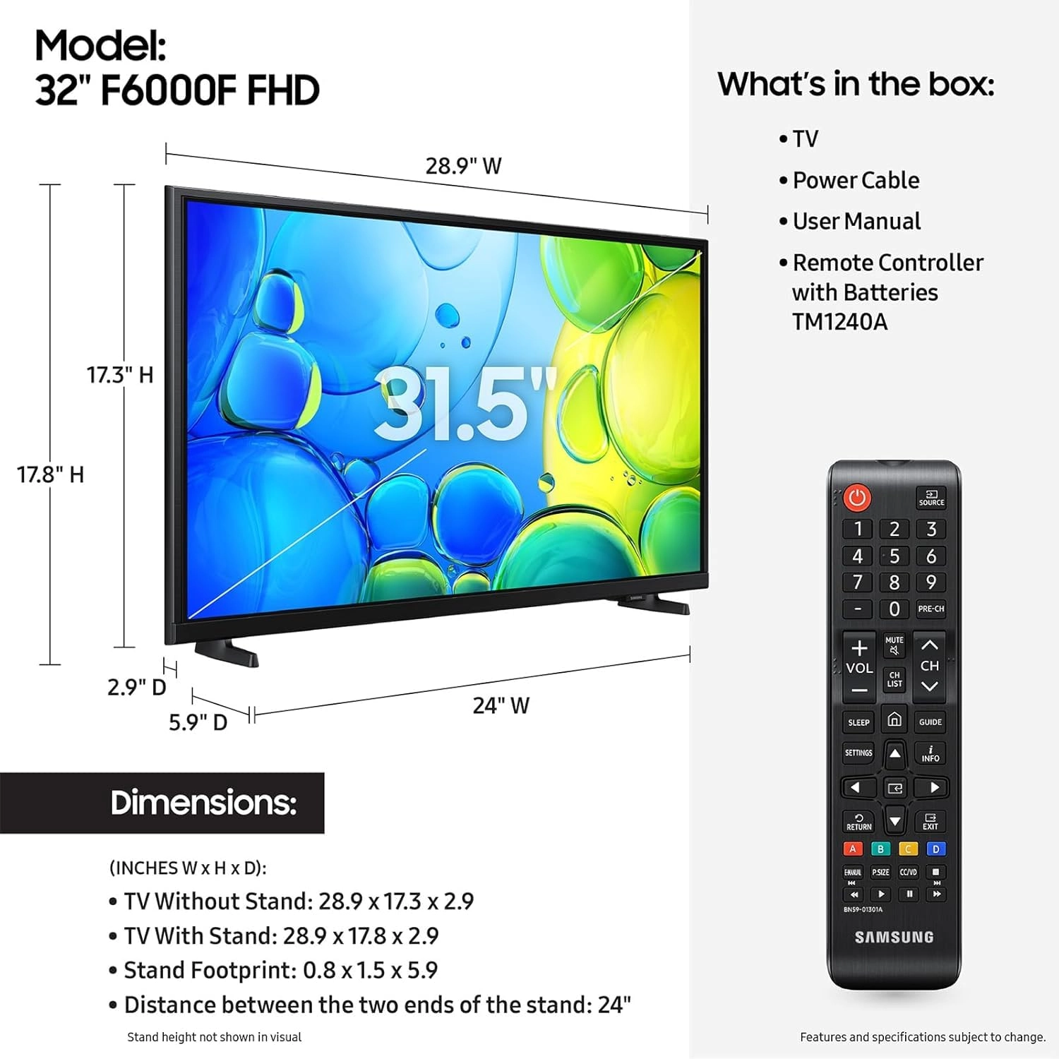 UN40F6000KIT - 40-Inch + UN32F6000 - 32-Inch