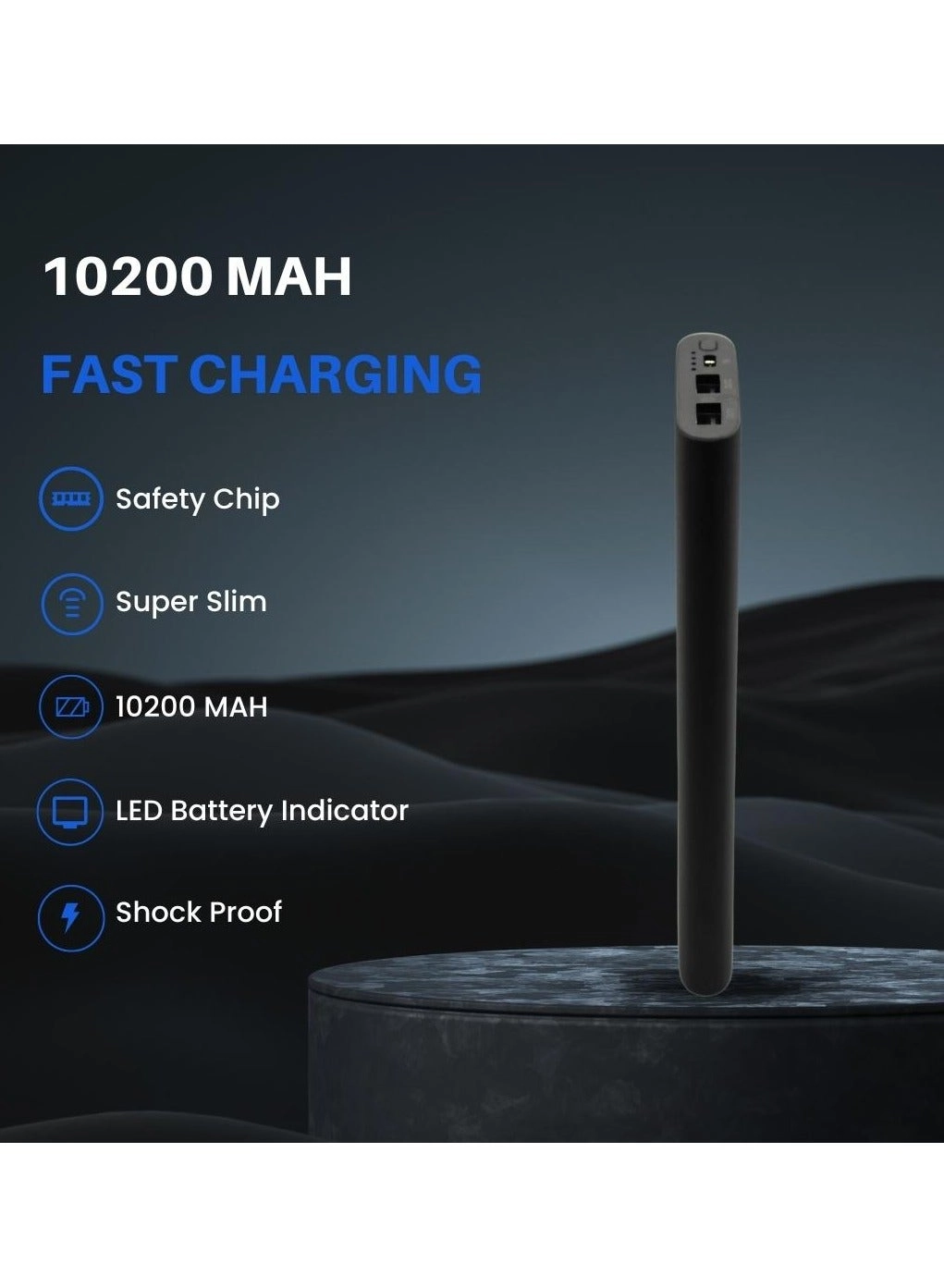 Mobile Power Bank - 10,000 mAh 15W