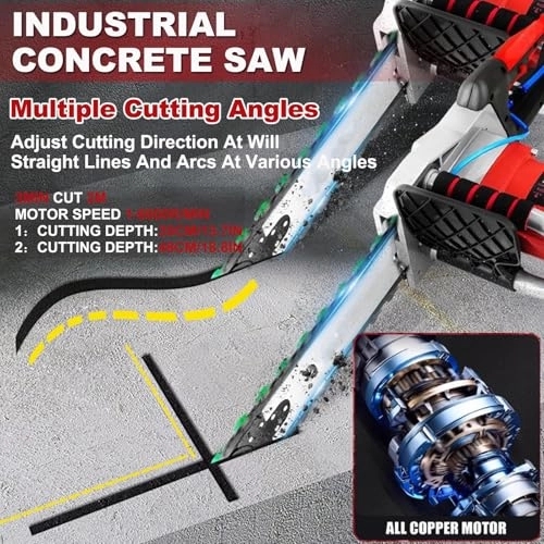 Electric Concrete Chainsaw - 5800W 6500W