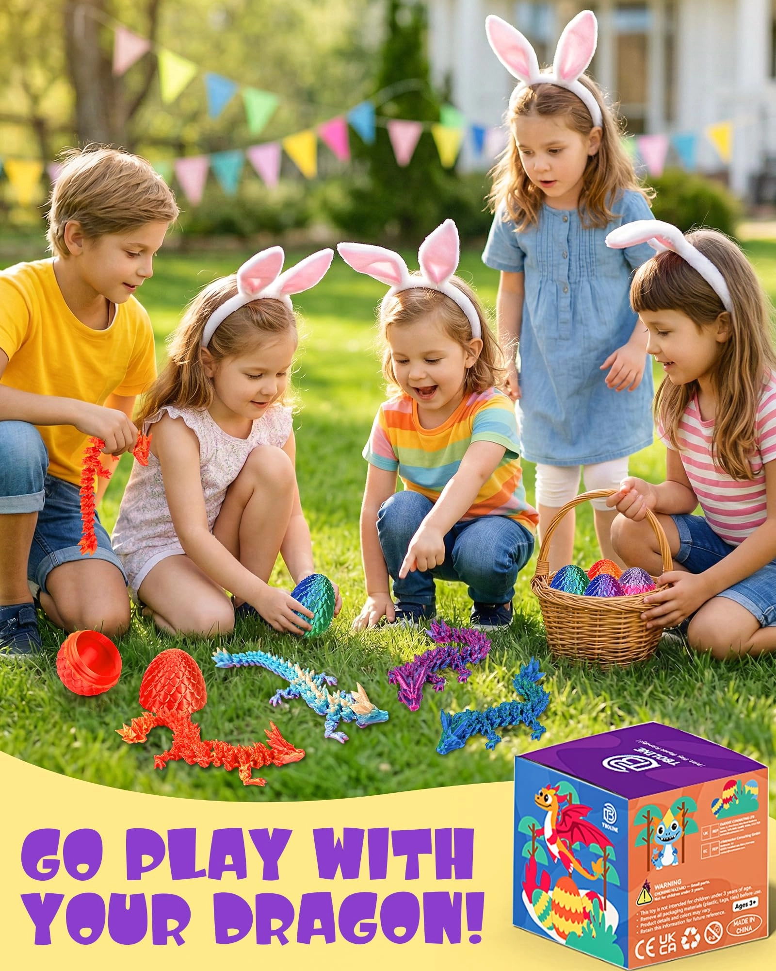 3D Printed Dragon - 4PCS Pack