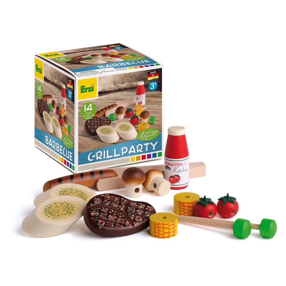 Wooden Barbecue Toys - 14 pcs (TBOX-28199)