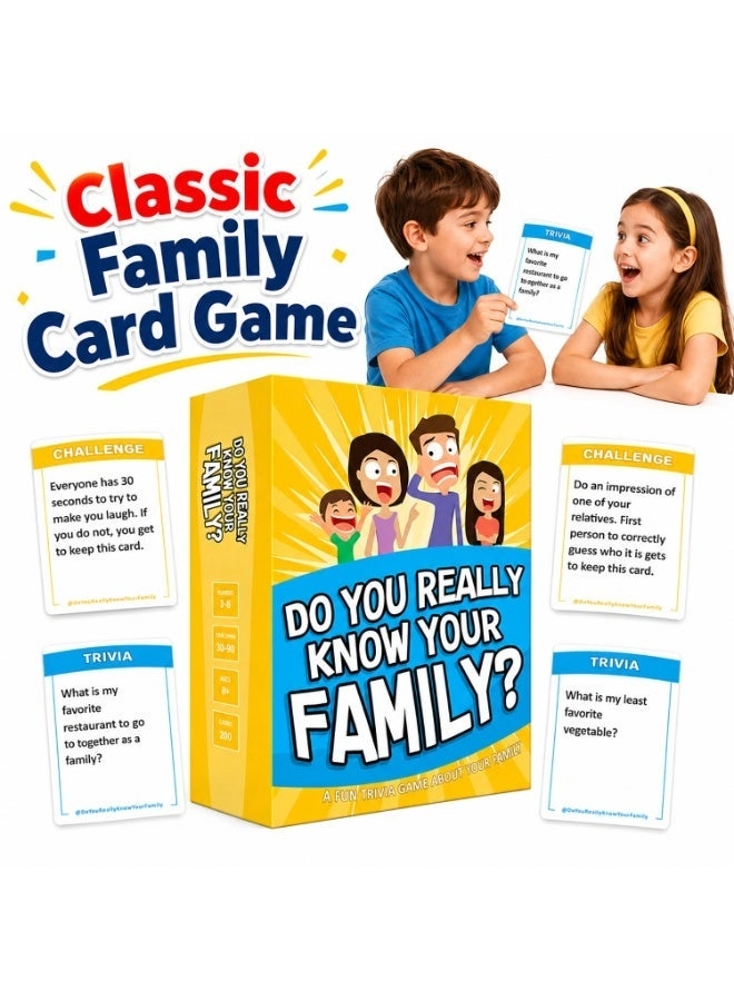 EVERSTRIDE Do You Really Know Your Family? Conversation Card Game - 1 piece 3+ Years