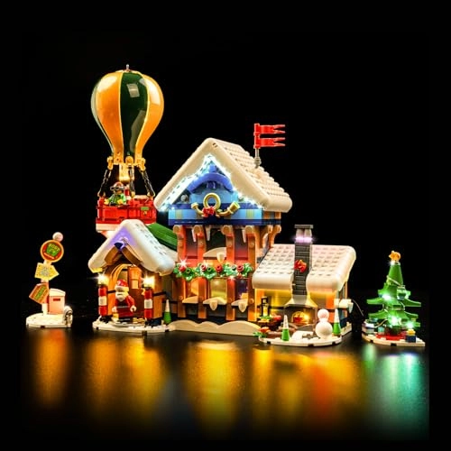 LED Lighting Set for Lego 10339 Santa Post Office - Continuous Light Kit Without Stones