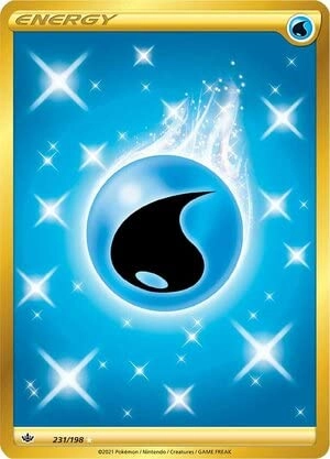 Pokémon Water Energy 231/198 - English 1pcs + Toploader