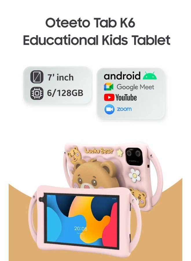 K6 Kids Tablet - 6GB 7 Inch 128GB