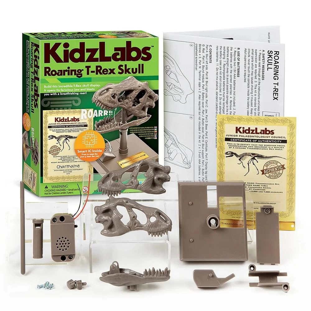 Roaring T-Rex Skull Science Kit