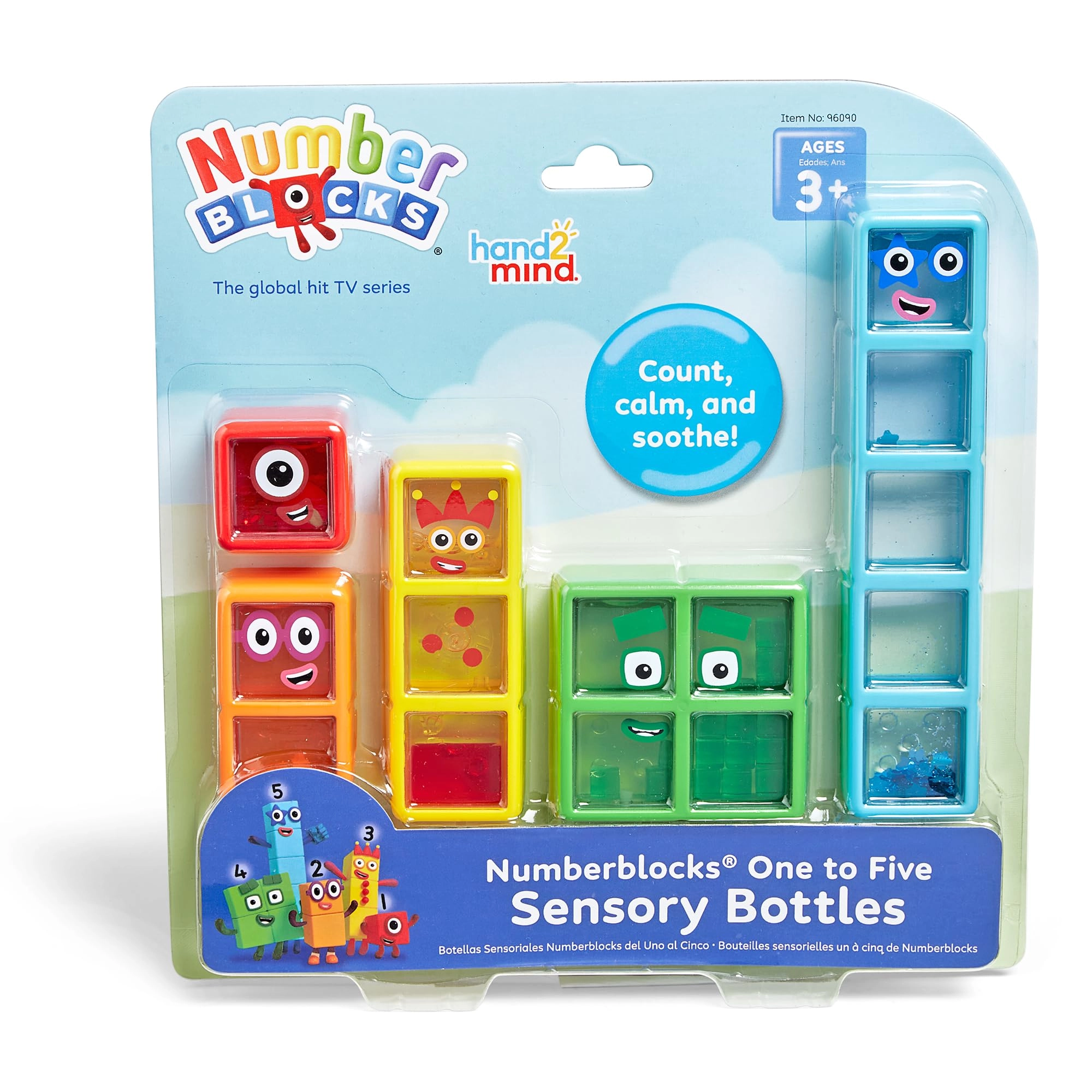 MZA STORES Numberblocks Sensory Bottles - 5 pieces