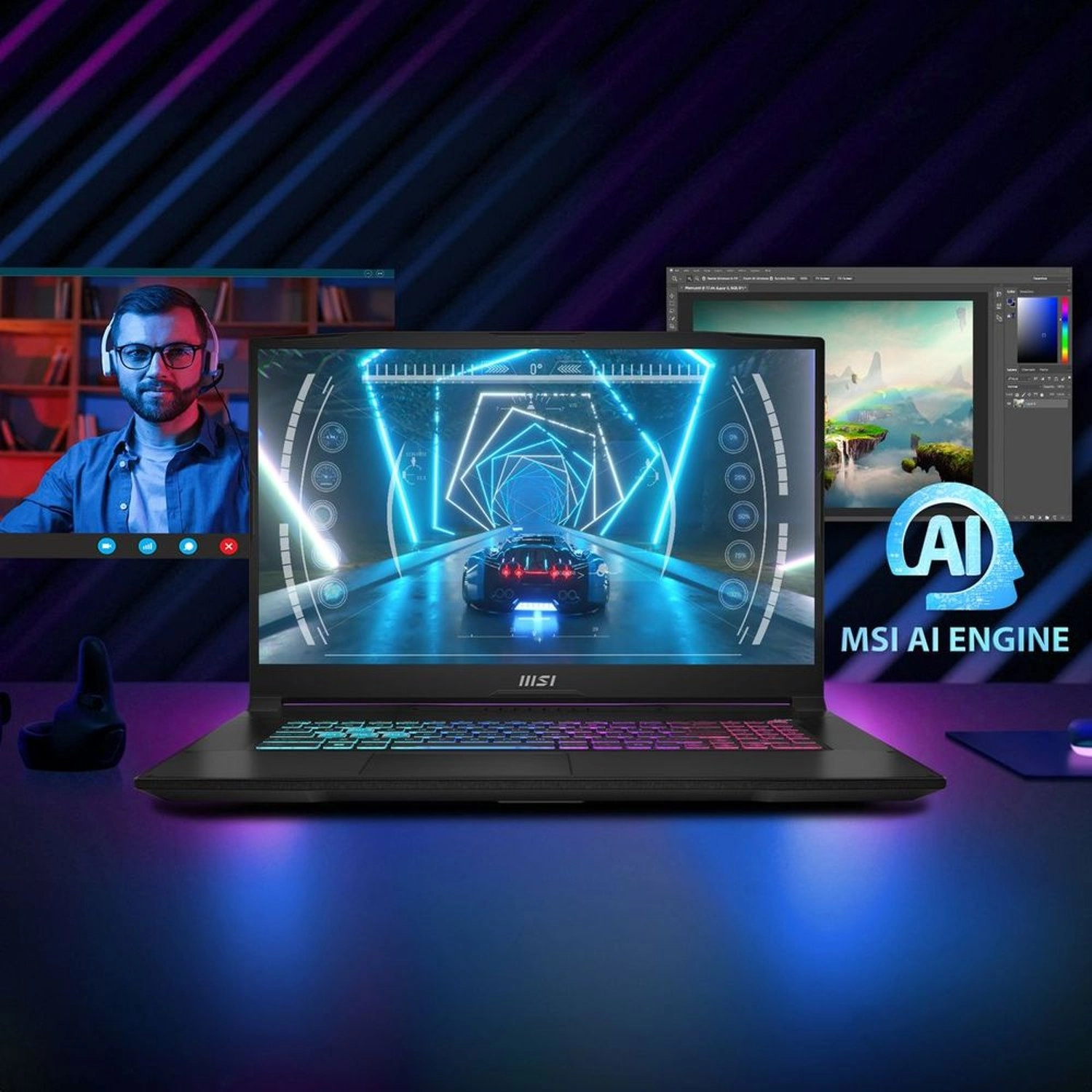 KATANA A17 AI B8VG - 17.3'' Ryzen 9-8940H 16GB DDR5 1TB SSD