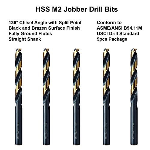 Twist Drill Bits - HSS M2 5pcs 6.8mm
